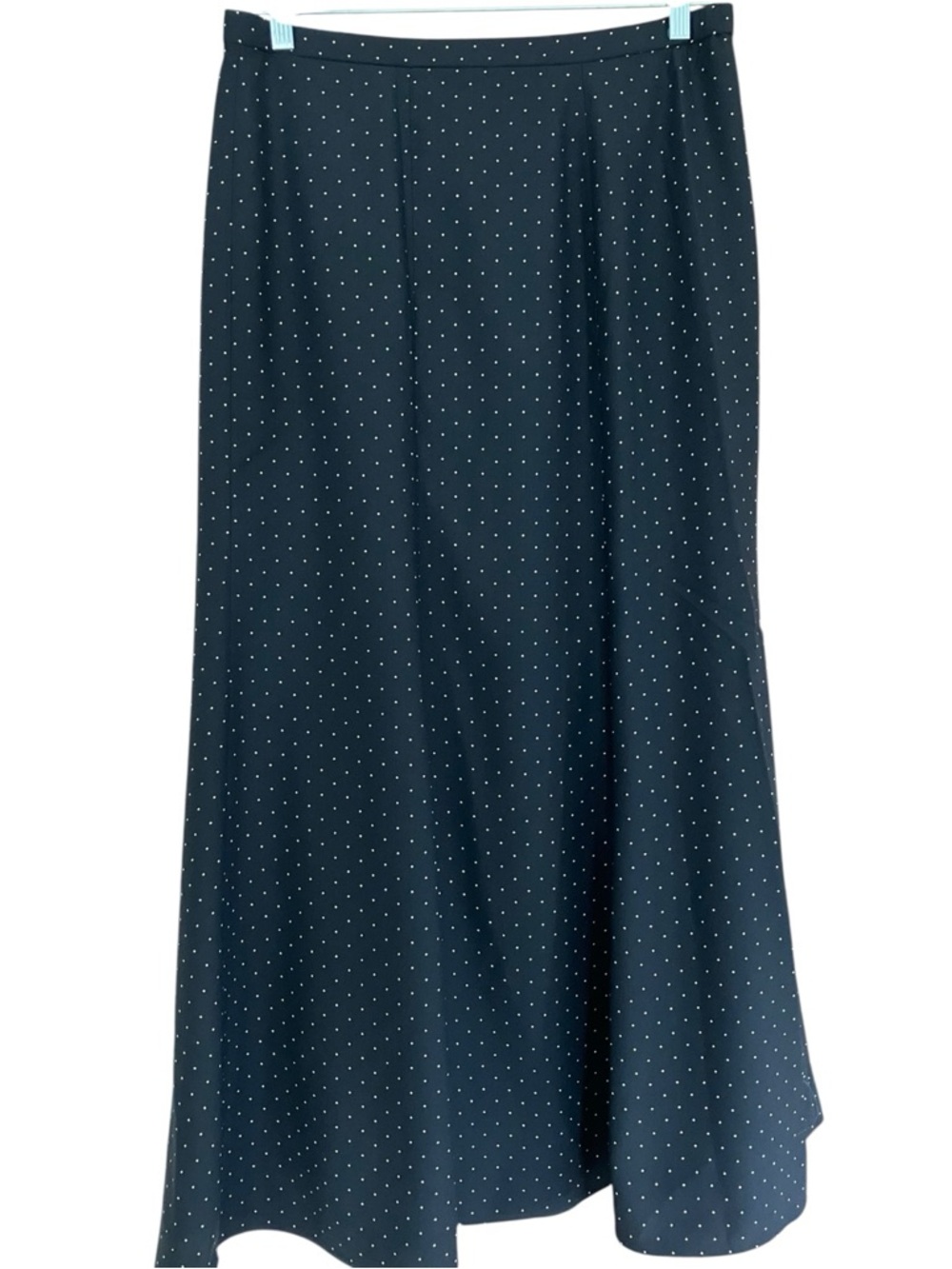 Uniqlo Black Polka Dot Maxi Skirt Sz large - Picture 3 of 5